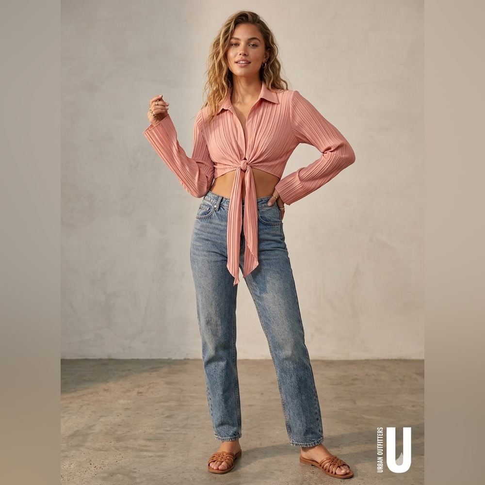 Urban Outfitters Light Blue Straight-Leg Women’s Jeans